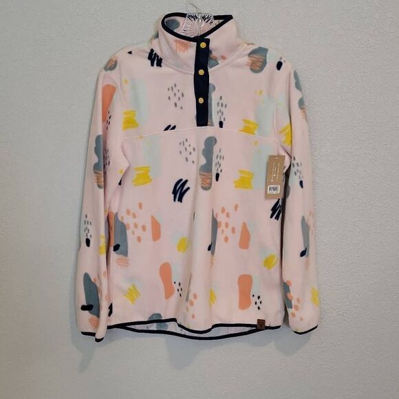 Liv Outdoor Women's Frostbite Snap Pullover Fleece Pink Size L - Picture 4 of 11